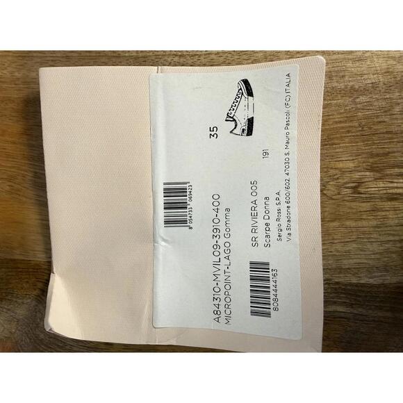 Sergio Rossi Metallic Blue Leather Sneakers EU 35 US 5 Lace Up Women’s NWB - Picture 11 of 11